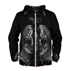 Мужская ветровка 3D с принтом Mortal Shell в Ухте, 100% полиэстер | подол и капюшон оформлены резинкой с фиксаторами, два кармана без застежек по бокам, один потайной карман на груди | mortal shell | игра | игровой | компьютерный | мортал шелл | подарок | черный