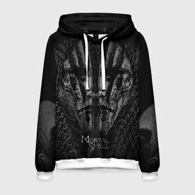 Мужская толстовка 3D с принтом Mortal Shell в Ухте, 100% полиэстер | двухслойный капюшон со шнурком для регулировки, мягкие манжеты на рукавах и по низу толстовки, спереди карман-кенгуру с мягким внутренним слоем. | mortal shell | игра | игровой | компьютерный | мортал шелл | подарок | черный