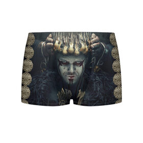 Мужские трусы 3D Викинги - Ивар: в Ухте, 50% хлопок, 50% полиэстер | классическая посадка, на поясе мягкая тканевая резинка | 5 сезон | vikings | бескостный | викинг | викинги | ивар | корона | коронация | узор