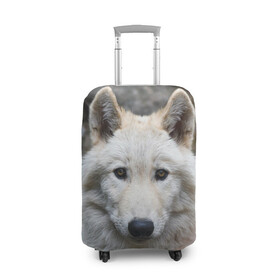 Чехол для чемодана 3D с принтом Волк в Ухте, 86% полиэфир, 14% спандекс | двустороннее нанесение принта, прорези для ручек и колес | animals | wolf | волк | волки | животные | звери | зверь | луна | одиночество | одиночка | пёс | собака