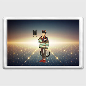Магнит 45*70 с принтом BTS в Ухте, Пластик | Размер: 78*52 мм; Размер печати: 70*45 | bts | k pop | kpop | rm | аниме | бтс | ви | джей хоуп | джонгук | кпоп | сюга | чимин | чин | япония