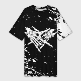 Платье-футболка 3D Velial Squad: в Ухте, | | music | rap | russian rap | velial squad | балаклава | белый | велиал сквад | известные личности | музыка | музыканты | певцы | российский музыкальный коллектив | русский рэп | рэп | хип хоп | хорроркор группа | чёрный