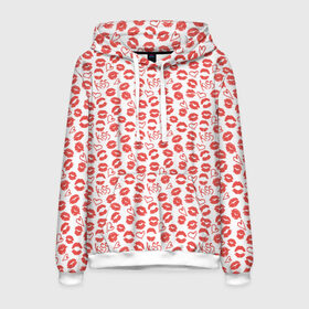 Мужская толстовка 3D с принтом Love and Kiss в Ухте, 100% полиэстер | двухслойный капюшон со шнурком для регулировки, мягкие манжеты на рукавах и по низу толстовки, спереди карман-кенгуру с мягким внутренним слоем. | 14 february | 14 февраля | happy | love day | valentines day | влюбленные | день валентина | день влюбленных | день святого валентина | любовь | пары