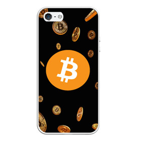 Чехол для iPhone 5/5S матовый BITCOIN: в Ухте, Силикон | Область печати: задняя сторона чехла, без боковых панелей | bitcoin | btc | биткоин | валюта | деньги | криптовалюта