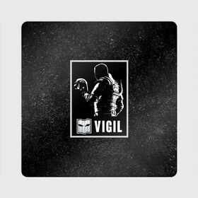 Магнит виниловый Квадрат Vigil: в Ухте, полимерный материал с магнитным слоем | размер 9*9 см, закругленные углы | r6s | rainbow six siege | vigil | виджил | оперативник | персонаж