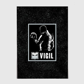 Постер Vigil: в Ухте, 100% бумага
 | бумага, плотность 150 мг. Матовая, но за счет высокого коэффициента гладкости имеет небольшой блеск и дает на свету блики, но в отличии от глянцевой бумаги не покрыта лаком | r6s | rainbow six siege | vigil | виджил | оперативник | персонаж