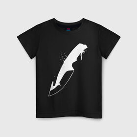 Детская футболка хлопок с принтом Gut Knife CSGO Gaming. в Ухте, 100% хлопок | круглый вырез горловины, полуприлегающий силуэт, длина до линии бедер | astralis | awp | counter strike | cs go | cs go global offensive | cs:go | faze clan | gut knife | hyper beast | team liquid | астралис | кс го | тим ликвид | фейз клан | хайпер бист
