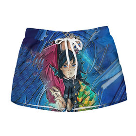 Женские шорты 3D Гию Томиоко Клинок демонов: в Ухте, 100% полиэстер | прямой крой, два кармана без застежек по бокам. Мягкая трикотажная резинка на поясе, внутри которой широкие завязки. Длина до середины бедра | demon slayer | kimetsu no yaiba | samurai | zenitsu | агацума | аниме | гию | зенитцу | зеницу | зинитцу | зиницу | камадо | клинок рассекающего демона | клинок рассекающий демонов | недзуко | незуко | самурай | танджиро
