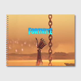 Альбом для рисования с принтом Fortnite терминатор в Ухте, 100% бумага
 | матовая бумага, плотность 200 мг. | Тематика изображения на принте: fortnite | t 800 | terminator | терминатор