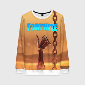 Женский свитшот 3D Fortnite терминатор: в Ухте, 100% полиэстер с мягким внутренним слоем | круглый вырез горловины, мягкая резинка на манжетах и поясе, свободная посадка по фигуре | fortnite | t 800 | terminator | терминатор