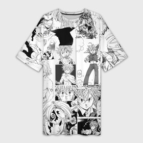 Платье-футболка 3D с принтом Мелиодас в Ухте,  |  | nanatsu no taizai | аниме | бан | гаутер | грехи | диана | кинг | манга | мелиода | мелиодас | мерлин | эсканор