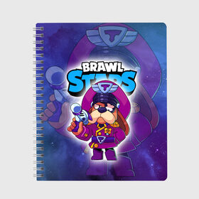 Тетрадь с принтом Генерал Гавс - Brawl Stars в Ухте, 100% бумага | 48 листов, плотность листов — 60 г/м2, плотность картонной обложки — 250 г/м2. Листы скреплены сбоку удобной пружинной спиралью. Уголки страниц и обложки скругленные. Цвет линий — светло-серый
 | brawl | brawler | brawlstars | chromatic | colonel | legendary | ruffs | supercell | боец | бравл | бравлер | бравлпасс | бравлстарс | бравлстарсигра | лега | легендарка | новый перс | перс бравл | суперселл | суперцел | хр