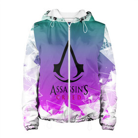 Женская куртка 3D с принтом Assassin’s Creed в Ухте, ткань верха — 100% полиэстер, подклад — флис | прямой крой, подол и капюшон оформлены резинкой с фиксаторами, два кармана без застежек по бокам, один большой потайной карман на груди. Карман на груди застегивается на липучку | black flag | brotherhood | chronicles | creed | game | origins | revelations | rogue | syndicate | unity | valhalla | альтаир | ассасин | игры | кинжал | пираты