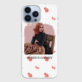 Чехол для iPhone 13 Pro Max с принтом Queens Gambit Ход Королевы в Ухте,  |  | Тематика изображения на принте: the queens gambit | бэт хармон | королева | милая девушка | рыжая | рыжая девушка | сериал | сериал про шахматы | ход королевы | шахматы | элизабет хармон