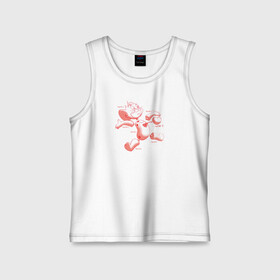 Детская майка хлопок с принтом Джерри в Ухте,  |  | 14 февраля | tom and jerry | vdkimel | warner bros | день святого валентина | том и джерри