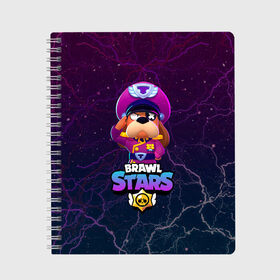 Тетрадь с принтом Brawl Stars - Colonel Ruffs в Ухте, 100% бумага | 48 листов, плотность листов — 60 г/м2, плотность картонной обложки — 250 г/м2. Листы скреплены сбоку удобной пружинной спиралью. Уголки страниц и обложки скругленные. Цвет линий — светло-серый
 | brawl | brawl ruffs | brawl stars | brawler | colonel ruffs | leon | new brawler | ruffs | ruffus | starrforce | бравл | бравл гавс | бравл пес | бравл собака | бравл старс | бравлер | гавс | генерал гавс | генерал пес | леон | руффс |