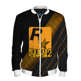 Мужской бомбер 3D с принтом RED DEAD REDEMPTION 2 в Ухте, 100% полиэстер | застегивается на молнию, по бокам два кармана без застежек, по низу бомбера и на воротнике - эластичная резинка | game | gamer | rdr2 | red dead redemption 2 | rockstar studios | игры
