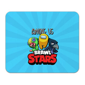 Коврик для мышки прямоугольный с принтом Among Us and Brawl Stars в Ухте, натуральный каучук | размер 230 х 185 мм; запечатка лицевой стороны | among us | brawl | brawl stars | crewmate | crow | game | impostor | leon | logo | red | stars | sus | suspicious | амонг ac | амонгас | бравл старс | бравлы | ворон | игра | игры | импостер | космонавт | космос | крюмейт | леон | лого | логотип