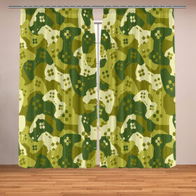 Фотошторы с принтом гейм милитари в Ухте, Блэкаут (светозащита 90%) / Габардин (светозащита 40% | 2 полотна шириной по 145 см; Высота 200-300 см; Крепление: шторная лента (на крючки); | 23 февраля | армейские | все | милитари | мужчине | силовые структуры