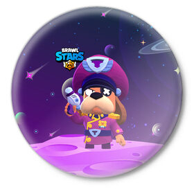 Значок с принтом Генерал Гавс brawl stars в Ухте,  металл | круглая форма, металлическая застежка в виде булавки | brawl | brawl stars | brawlstars | brawl_stars | jessie | бравл | бравлер руффс | бравлстарс | генерал гавс