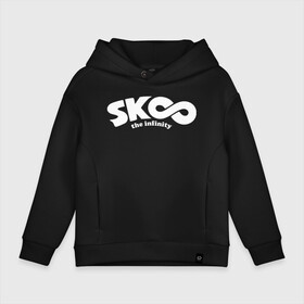 Детское худи Oversize хлопок с принтом На скейте в бесконечность в Ухте, френч-терри — 70% хлопок, 30% полиэстер. Мягкий теплый начес внутри —100% хлопок | боковые карманы, эластичные манжеты и нижняя кромка, капюшон на магнитной кнопке | Тематика изображения на принте: anime | japan | langa | reki | sk8 | sk8 the infinity | skate | the infinity | аниме | иероглифы | ланга | на скейте в бесконечность | реки | скейт | скейт бесконечность | скейтборд | скейтеры | япония
