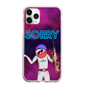 Чехол для iPhone 11 Pro матовый с принтом Sorry CS GO в Ухте, Силикон |  | awp | cs go | dragon lore | roblox cs:go | авп | драгон лор | кс го | мультик кс го