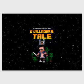 Поздравительная открытка с принтом Minecraft в Ухте, 100% бумага | плотность бумаги 280 г/м2, матовая, на обратной стороне линовка и место для марки
 | 