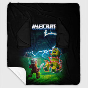 Плед с рукавами с принтом Minecraft в Ухте, 100% полиэстер | Закругленные углы, все края обработаны. Ткань не мнется и не растягивается. Размер 170*145 | 