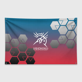Флаг-баннер с принтом DISHONORED в Ухте, 100% полиэстер | размер 67 х 109 см, плотность ткани — 95 г/м2; по краям флага есть четыре люверса для крепления | arkane studios | bethesda softworks | corvo | dishonored | dishonored 2 | emily | ассасин | защитник | императрица | клинок | корво | трон