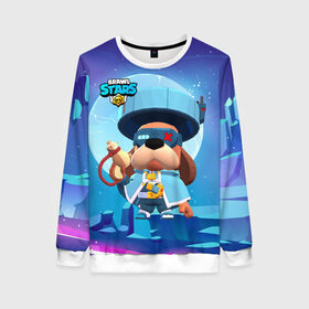Женский свитшот 3D с принтом Генерал Гавс brawl stars в Ухте, 100% полиэстер с мягким внутренним слоем | круглый вырез горловины, мягкая резинка на манжетах и поясе, свободная посадка по фигуре | brawl | brawl stars | brawlstars | brawl_stars | jessie | бравл | бравлер руффс | бравлстарс | генерал гавс