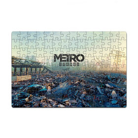 Пазл магнитный 126 элементов с принтом Metro Exodus в Ухте, полимерный материал с магнитным слоем | 126 деталей, размер изделия —  180*270 мм | 2033 | exodus | metro | metro 2033 | metro exodus | stalker | апокалипсис | диггер | дигеры | метро | разрушка | эпидемия