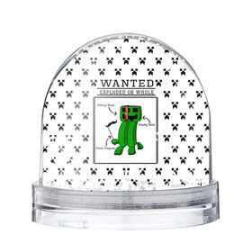 Снежный шар Minecraft: в Ухте, Пластик | Изображение внутри шара печатается на глянцевой фотобумаге с двух сторон | minecraft | алекс | белый | блоки | ведьма | взрывчатка | визера | волк | гаст | добывать | дракон | зеленый куб | зомби | игра | крафт | крипер | кубики | лошадка | майн | майнкрафт | манкрафт | овечка | оцелот