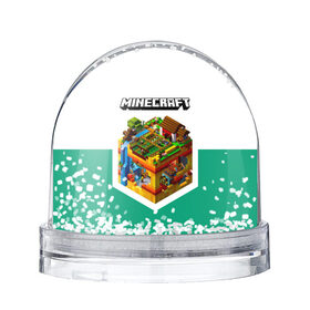 Снежный шар Minecraft: в Ухте, Пластик | Изображение внутри шара печатается на глянцевой фотобумаге с двух сторон | minecraft | алекс | белый | блоки | ведьма | взрывчатка | визера | волк | гаст | добывать | дракон | зеленый куб | зомби | игра | крафт | крипер | кубики | лошадка | майн | майнкрафт | манкрафт | овечка | оцелот