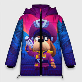 Женская зимняя куртка 3D с принтом Генерал Гавс brawl stars в Ухте, верх — 100% полиэстер; подкладка — 100% полиэстер; утеплитель — 100% полиэстер | длина ниже бедра, силуэт Оверсайз. Есть воротник-стойка, отстегивающийся капюшон и ветрозащитная планка. 

Боковые карманы с листочкой на кнопках и внутренний карман на молнии | brawl | brawl stars | brawlstars | brawl_stars | jessie | бравл | бравлер руффс | бравлстарс | генерал гавс