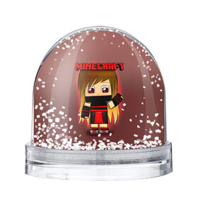 Снежный шар Minecraft: в Ухте, Пластик | Изображение внутри шара печатается на глянцевой фотобумаге с двух сторон | minecraft | алекс | белый | блоки | ведьма | взрывчатка | визера | волк | гаст | добывать | дракон | зеленый куб | зомби | игра | крафт | крипер | кубики | лошадка | майн | майнкрафт | манкрафт | овечка | оцелот