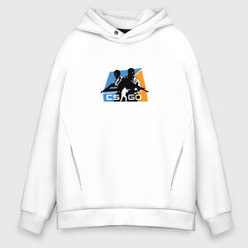 Мужское худи Oversize хлопок с принтом Cs Go в Ухте, френч-терри — 70% хлопок, 30% полиэстер. Мягкий теплый начес внутри —100% хлопок | боковые карманы, эластичные манжеты и нижняя кромка, капюшон на магнитной кнопке | counter strike | cs go | game | игра | кс го