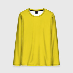 Мужской лонгслив 3D с принтом Жёлтый в Ухте, 100% полиэстер | длинные рукава, круглый вырез горловины, полуприлегающий силуэт | geometry | neon | texture | yellow | жёлтый | один тон | однотон | текстура
