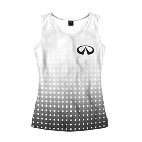 Женская майка 3D с принтом Infiniti в Ухте, 100% полиэстер | круглая горловина, прямой силуэт, длина до линии бедра | auto | avto | finik | infiniti | infiniti qx | infinity | qx70 | qx80 | авто | инфинити | финик