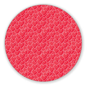 Коврик для мышки круглый Сердечки: в Ухте, резина и полиэстер | круглая форма, изображение наносится на всю лицевую часть | love | амур | афродита | валентинка | влюбленность | вторая половинка | купидон | любовь | нежность | отношения | подарок любви | поцелуй | праздник любви | романтика | свадьба | свидание | семья