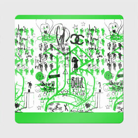 Магнит виниловый Квадрат с принтом Билли Айлиш в Ухте, полимерный материал с магнитным слоем | размер 9*9 см, закругленные углы | be | billie | billie eilish | blohsh | ghoul | билли | билли айлиш