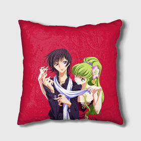 Подушка 3D с принтом Code geass Код Гиас в Ухте, наволочка – 100% полиэстер, наполнитель – холлофайбер (легкий наполнитель, не вызывает аллергию). | состоит из подушки и наволочки. Наволочка на молнии, легко снимается для стирки | anime | академия | аниме | анимэ | ашфорд | гиас | зеро | код гиас | лелуш | лулу | черный принц