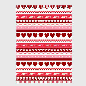 Скетчбук с принтом Love Love Love в Ухте, 100% бумага
 | 48 листов, плотность листов — 100 г/м2, плотность картонной обложки — 250 г/м2. Листы скреплены сверху удобной пружинной спиралью | 14 february | 14 февраля | h | heart | love day | valentines day | валентин | день валентина | день влюбленных | день святого | день святого валентина | любовь | праздник | сердечко | сердце | февраль
