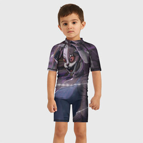 Детский купальный костюм 3D с принтом Венни в Ухте, Полиэстер 85%, Спандекс 15% | застежка на молнии на спине | fnaf | vannie | ванесса | венни | кролик | фнаф