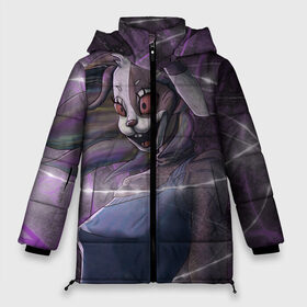 Женская зимняя куртка Oversize с принтом Венни в Ухте, верх — 100% полиэстер; подкладка — 100% полиэстер; утеплитель — 100% полиэстер | длина ниже бедра, силуэт Оверсайз. Есть воротник-стойка, отстегивающийся капюшон и ветрозащитная планка. 

Боковые карманы с листочкой на кнопках и внутренний карман на молнии | fnaf | vannie | ванесса | венни | кролик | фнаф