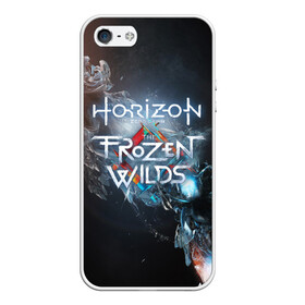 Чехол для iPhone 5/5S матовый с принтом HZD / HORIZON ZERO DAWN (S) в Ухте, Силикон | Область печати: задняя сторона чехла, без боковых панелей | Тематика изображения на принте: aloy | antasy girl | art | artwork | digital art | fantasy | horizon | horizon: zero dawn | landscape | tallneck | warrior fantasy | weapon | zero dawn