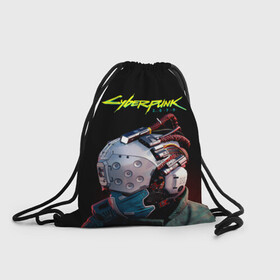 Рюкзак-мешок 3D с принтом Cyberpunk 2077 в Ухте, 100% полиэстер | плотность ткани — 200 г/м2, размер — 35 х 45 см; лямки — толстые шнурки, застежка на шнуровке, без карманов и подкладки | Тематика изображения на принте: cyberpunk 2077 | hacker | maelstrom | militech | quadra | samurai | sci fi | technology | trauma team | v | будущее | игра | иероглифы | киану ривз | кибер | киберпанк | киборг | киборги | корпорация | лого | милитек | панк | роботы | самурай | т
