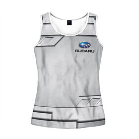 Женская майка 3D с принтом SUBARU | СУБАРУ в Ухте, 100% полиэстер | круглая горловина, прямой силуэт, длина до линии бедра | auto | automobile | car | carbon | machine | motor | motor car | porshe | sport car | subaru | tegunvtegcar | автомашина | бренд | легковой автомобиль | марка | спортивный автомобиль | субару | тачка