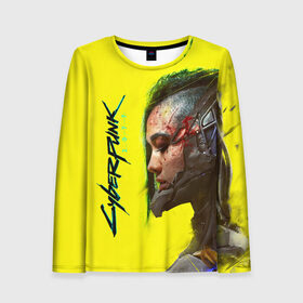 Женский лонгслив 3D с принтом Cyberpunk 2077 в Ухте, 100% полиэстер | длинные рукава, круглый вырез горловины, полуприлегающий силуэт | cyberpunk 2077 | hacker | maelstrom | militech | quadra | samurai | sci fi | technology | trauma team | v | будущее | игра | иероглифы | киану ривз | кибер | киберпанк | киборг | киборги | корпорация | лого | милитек | панк | роботы | самурай | т