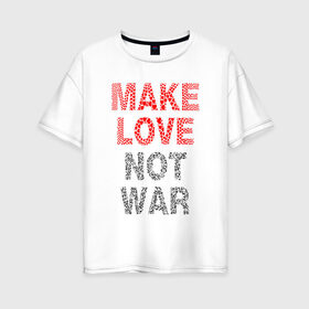 Женская футболка хлопок Oversize с принтом День святого Валентина в Ухте, 100% хлопок | свободный крой, круглый ворот, спущенный рукав, длина до линии бедер
 | 14 февраля | валентинка | влюбленные | день святого валентина | любовь