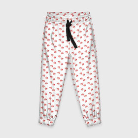 Детские брюки 3D Заснеженные сердца: в Ухте, 100% полиэстер | манжеты по низу, эластичный пояс регулируется шнурком, по бокам два кармана без застежек, внутренняя часть кармана из мелкой сетки | любовь | романтика | сердечки | сердца | сердце | снежинка | снежинки